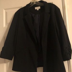 3/4 sleeve black blazer